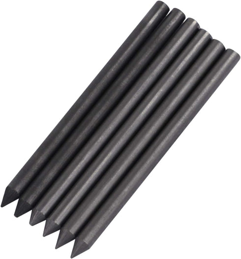 BXT 5.6MM Lead Refills for Metal Automatic Mechanical Pencil, 6pcs 2B 4B 14B Charcoal for Draft Drawing and Art