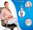 Tailbone, Seat Cushion Cooling Gel Memory Foam Pad, Non-Slip Orthopedic Coccyx Support for Office Chair, Car Seat