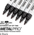 ZEYAR Permanent Markers, Bullet Tip, Waterproof Quick Drying Ink - Great on Plastic, Wood, Stone, Metal (6 Black)