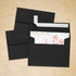 LUXPaper A2 Invitation Envelopes | 4 3/8" x 5 3/4" | 80lb. Text | Peel & Press | Black Linen | 50 Qty