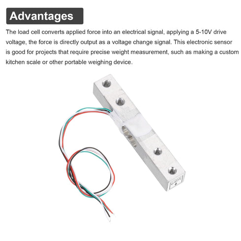 MECCANIXITY 2PCS Digital Load Cell Weight Sensor - 20KG High Precision Miniature for Kitchen Scale Kit
