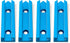 71609-P4V 3" 4 Sets, POWERTEC T-Track Intersection Kit with Predrilled Mounting Holes, For Universal T track, T Track