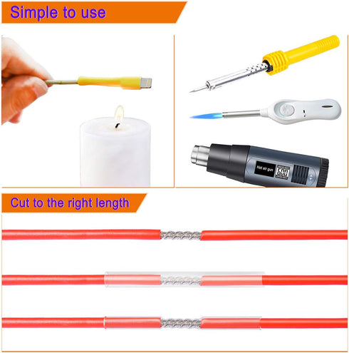 Heat Shrink Tubing Kit - Assorted Electrical Insulation Tubing for Wires, 650Pcs (Shrink Ratio 2:1)