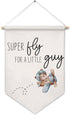 ArtisaEura Airplane Nursery Wall Canvas Banners, Bear Nursery Decor, Super Fly for a