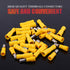Hilitchi 50Pairs Insulated Male Female Bullet Quick Splice Wire Terminals, Wire Crimp Connectors, Yellow, 12-10 Gauge