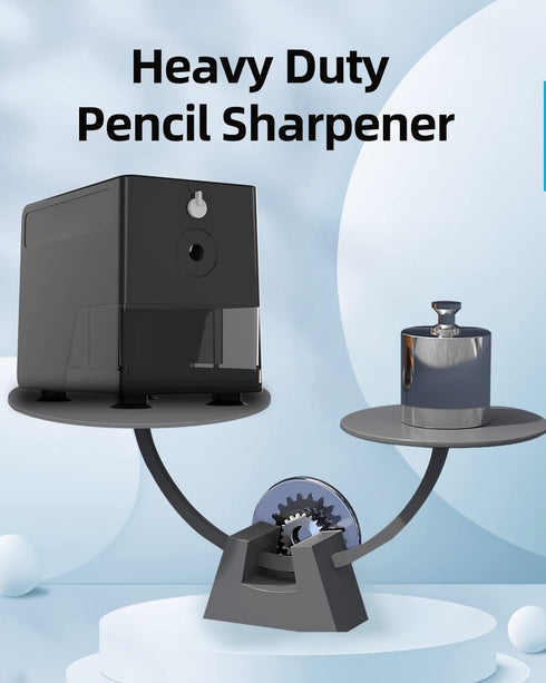 ZMOL Electric Pencil Sharpeners, Heavy Duty Classroom Sharpener for 6-8mm Wooden/Colored Pencils, 3 Sharpness Settings