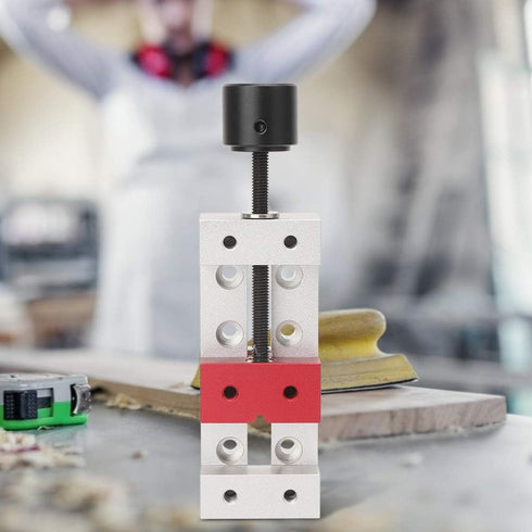 50mm Mini Flat Clamp, Table Flat Clamp, Aluminum Mini Drill Press Vise Clamp for DIY Sculpture Craft Carving