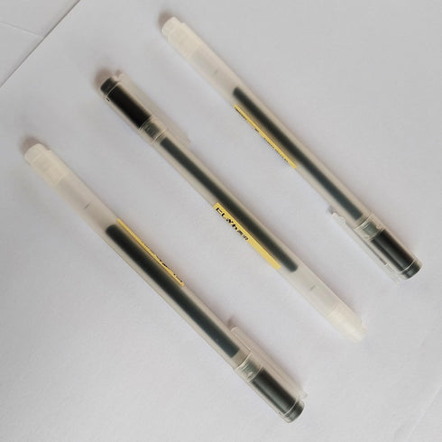 Japanese Minimalist Style Black Ink Gel Pens, 0.38mm Extra Fine Point, 12 Count (WINYOOD-230)