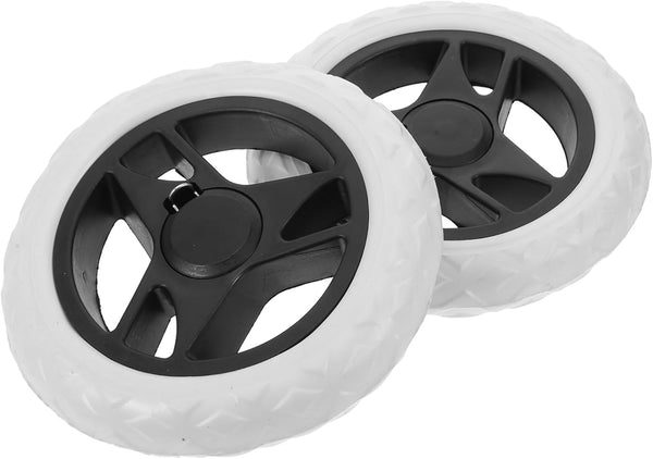 Healifty 2pcs Heavy Duty Grocery Cart Replacement Wheels 17cm Utility Trolley Caster