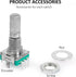 10 Pcs EC11 Rotary Encoder Dode Switch Audio Digital Potentiometer with Switch, 20MM