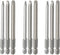 9pcs (3 Sets) 1/4 Inch Hex Shank Magnetic Square Head Screwdriver Bits Set for Electric Screw Driver Kit