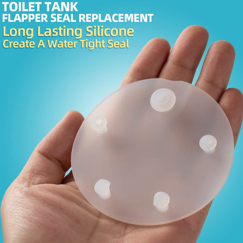 Replacement Vormax Toilet Tank Silicone Flapper Seal Gasket 3'' - Fits American Standard 7381424-100.0070A (2 Pack)