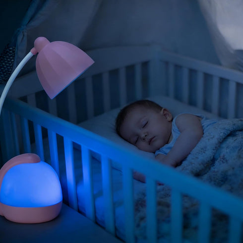 Sinliton 7 LED Desk Lamp with Night Light, Color Changing Modes & USB Charging Port, Adjustable Gooseneck Bedside Table