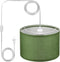 PATIKIL Plug in Pendant Light, 15Ft Rope Cord Hanging Lamp Fixture Army