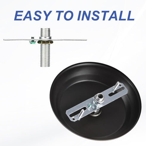 4" 6 Set 1/8IP Set Pack PATIKIL Light Crossbar Kit, Universal Light Fixture Mounting Bracket with Tap Center Hole