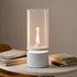 1800K 4-Level White Bedside Lamp with USB-C Cordless Charging, Warm Touch Table Lamp, Eye-Caring Energy-Efficient Small