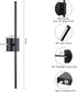 3000K-6000K Dimmable 350Rotate Wall Sconces Battery Operated, Wall Sconces Rechargeable Wall Sconce with Remote