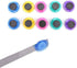 PLESIU Mini Fridge Magnet Circle Whiteboard Magnet, Round Whiteboard Magnet for Home School Office (Multicolors)