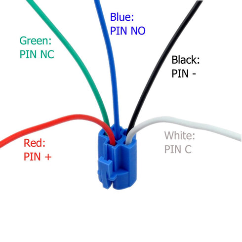 NOT FIT U16C2, 16mm Pigtail Wire Connector, Socket Plug for U16F1/U16F2/U16F5 Pushbutton Switch (Pack of 2)