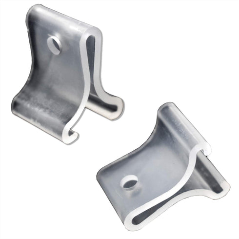 Plastic Drop Ceiling Grid Clips with 3/16" Diameter Hole, Snap On Ceiling Sign Hangers, 30 Pack