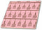 3dRose Pink and Brown Chandeliers Glamour Chic Art 8 Inch Ceramic Tile
