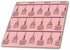 3dRose Pink and Brown Chandeliers Glamour Chic Art 8 Inch Ceramic Tile