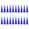 PATIKIL 22Ga Tapered Tip Dispensing Needle, 20Pcs Plastic Needle Tube Blunt Tips with Luer Lock, Blue