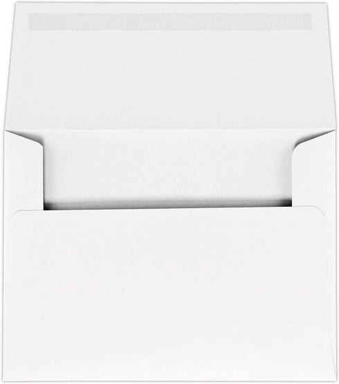 LUXPaper A6 Invitation Envelopes | Peel & Press | 4 3/4" x 6 1/2" | White | 50 Qty