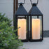2 Pack 4" 10" GenSwin Waterproof Large Flameless Candles with Remote for Lanterns, x Battery Operated with Timer, LED