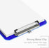Piasoenc 6 Pack Plastic Clipboards - Translucent Purple Clipboard with Ruler, Office & School Supplies, 12.5 x 9 Inches