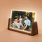 HETOOSHI Walnut LED Night Light Photo Frame - Illuminated Acrylic Picture Frame with
