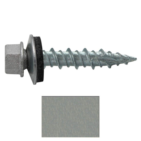 Metal Roofing Screws: (250) 10 x 1" NO Paint Galvanized Hex Head Sheet Metal Roof Screw with EPDM Washer
