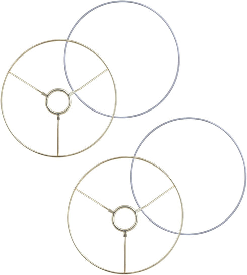 Aspen Creative 20110-12,Metal DIY Table and Floor Lamp Shade Strong Ring,European Style UNO 36mm