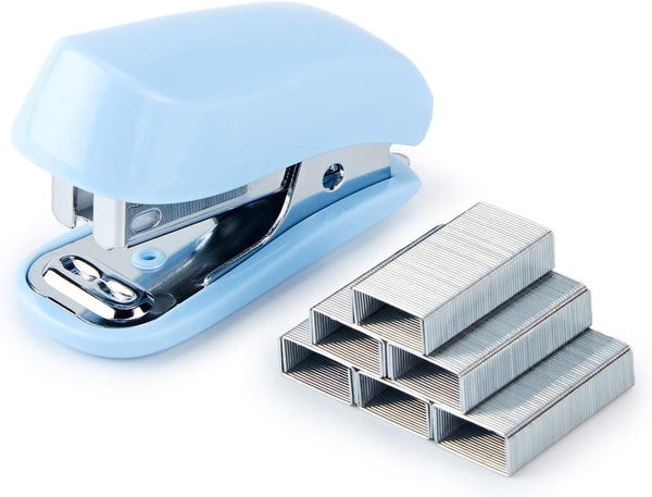 Desk Stapler Office Staplers, 20-50 Sheets Capacity with Staples and Staple Remover Set (Blue, 20 Sheet)