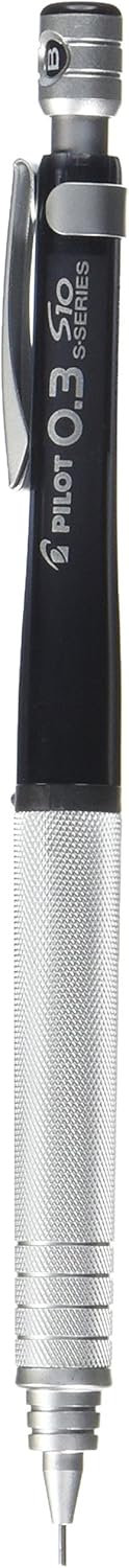 Pilot Mechanical Pencil S10, 0.3mm Lead, Transparent Black Body (HPS-1SR-TB3)