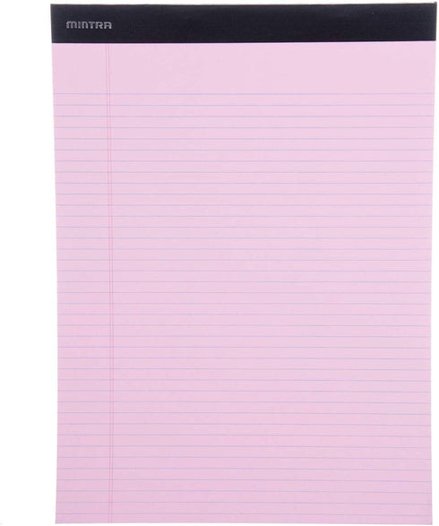 Mintra Office Legal Pads, BASIC PASTEL 6pk, 8.5in x 11in, Narrow Ruled, 50 Sheets per Notepad for School and Office