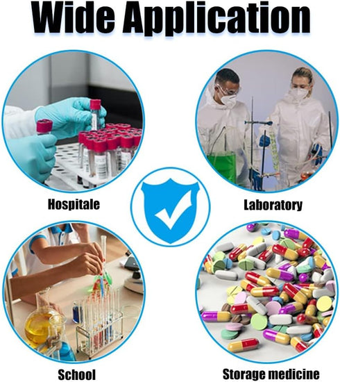 Biohazard Specimen Bags,100pcs 6x9in/15x25cm with Biohazard Red Logo Printing, Ziplock Top Sample Bags with Outside Pocket Paperwork Pouch by Daarcin