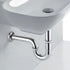 Brass 1-1/4" P-trap Pipe, Adjustable Height Sink Waste Drain Kit, Chrome