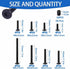 Socell 32Set Set M6x12mm/15mm/25mm/35mm/45mm/55mm/65mm/75mm Crib Screws Hardware Replacement Kit, Baby Bed Frame Bolts