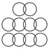 Othmro 10pcs Nitrile Rubber O-Rings, 4mm Wire Dia 125mm OD for Oil or Air Sealing, Black