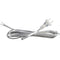 Clear Lamp Cord, 8 Feet Length Silver Replacement for Lamp Repair, Tinned End Lead, SPT-1, 18 Gauge (1)