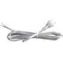 Clear Lamp Cord, 8 Feet Length Silver Replacement for Lamp Repair, Tinned End Lead, SPT-1, 18 Gauge (1)