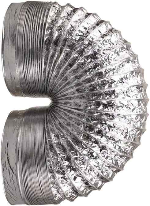 DOITOOL 3 Inch Aluminum Flexible Ducting Dryer Vent Hose, 6.7 Feet Duct Hose for Heating, Ventilation, Air Conditioning