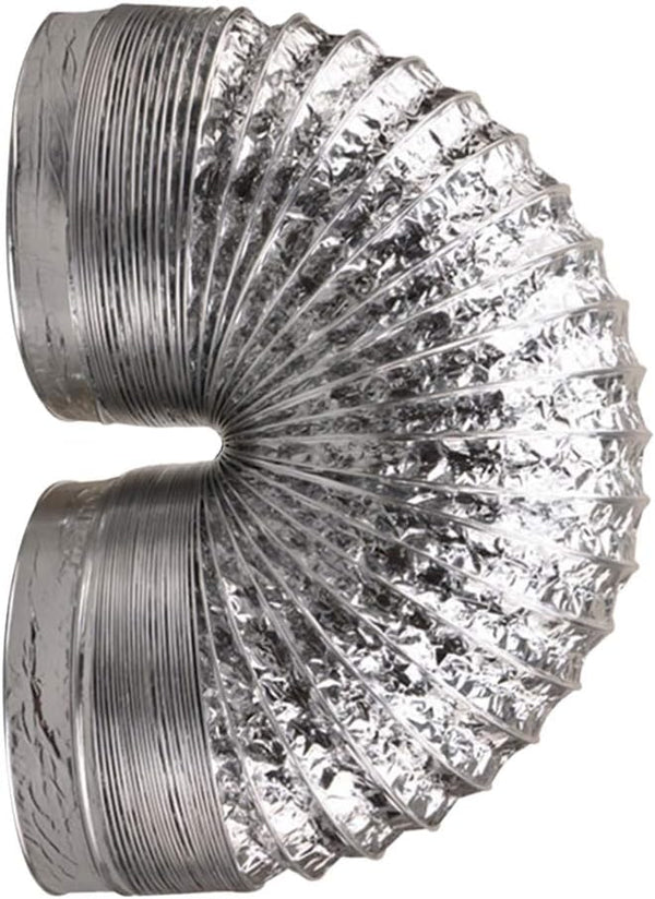 DOITOOL 3 Inch Aluminum Flexible Ducting Dryer Vent Hose, 6.7 Feet Duct Hose for Heating, Ventilation, Air Conditioning