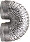 DOITOOL 3 Inch Aluminum Flexible Ducting Dryer Vent Hose, 6.7 Feet Duct Hose for Heating, Ventilation, Air Conditioning