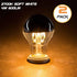 Half Chrome Light Bulb, 6W (60 Watt Equivalent), Dimmable Silver Tipped, A19 Decorative LED Bulb, 2 Pack