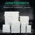 Sunnyglade ABS Plastic Dustproof Waterproof IP65 Junction Box, Durable Electrical Project Enclosure with Lock