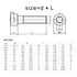 Generic M2 M2.5 M3 M4 M5 M6 M8 M10 316 A4-70 4 150 Mm(45mm,M4-30pcs) Stainless Steel Screws Hexagon Socket Cheese Head
