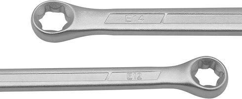 4 Piece E-Torx Box Wrench Set, TRX-Star Wrench Set E6 E8 E10 E12 E14 E18 E20 E24