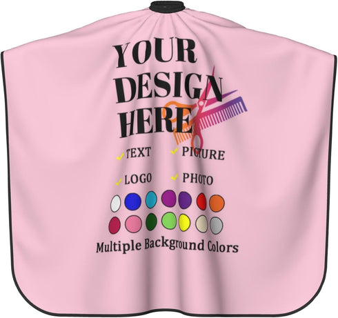 Unisex Custom Barber Cape Personalized Salon Haircut Capes Photo Haircut Kit Hairdressing Apron for Home and Barbershop
